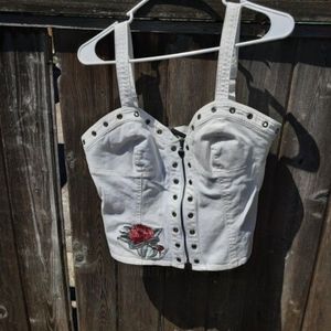 Harley Davidson Embroidered Corset